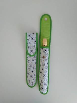 Bild von Blockflötenetui  Fussball