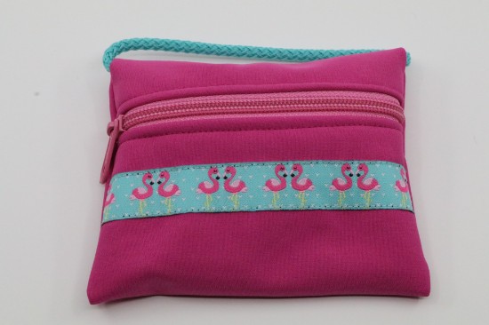 Bild von Softshell-Täschli Flamingo auf rosa