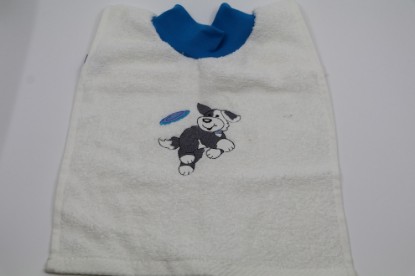 Bild von Lätzli Hund mit Frisbee