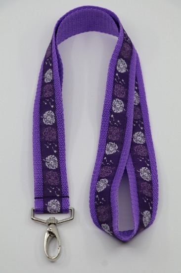 Bild von Schlüsselbändel Pusteblume lila