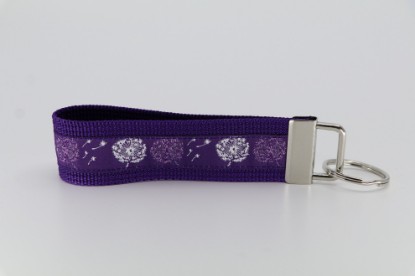 Bild von Schlüsselanhänger Pusteblume lila