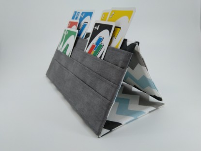 Bild von Kartenhalter Zacken mit grau