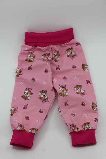 Bild von Pumphose Gr. 80 Sweat Füchse auf rosa