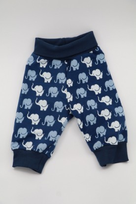Bild von Pumphose Gr. 86 Sweat Elefantenparade blau