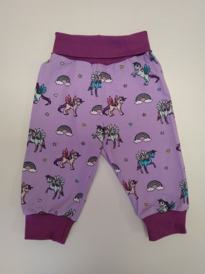 Bild von Pumphose Gr. 68 Jersey Pegasus auf lila 