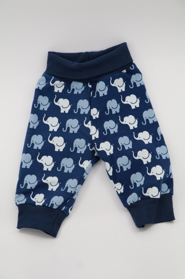 Bild von Pumphose Gr. 80 Sweat Elefantenparade blau