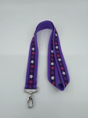 Bild von Schlüsselbändel Sterne violett