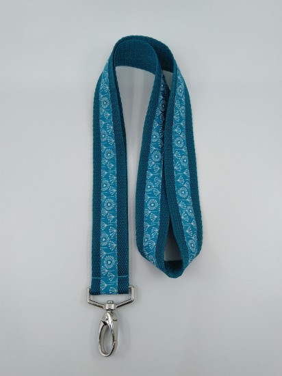 Bild von Schlüsselbändel Pusteblumen klein petrol