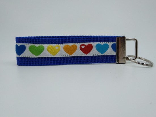 Bild von Schlüsselanhänger farbige Herzen